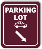 PARKING LOT DIRECTIONAL ARROW TRAIL 8 Variations Metal Aluminum composite sign
