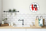Wirehaired Vizsla Cute Puppy Dog kitchen living room Wall Clock