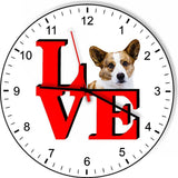 Cardigan Welsh Corgi Park Cute Puppy Dog kitchen living room Wall Clock