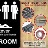 funny bathroom sign 8 1/2 X 10 RESTROOM SIGN Aluminum NEW An alien men women