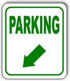 PARKING DIRECTIONAL GREEN 8 Arrow Variations Metal Aluminum composite sign