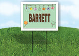 BARRETT WELCOME BABY GREEN  18 in x 24 in Yard Sign Road Sign with Stand