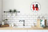 Bouviers Des Flandre Park Cute Puppy Dog kitchen living room Wall Clock