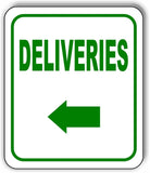 DELIVERIES DIRECTIONAL BLACK Arrow Variations Metal Aluminum composite sign