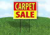 CARPET SALE RED YELLOW Plastic Yard Sign ROAD SIGN with Stand