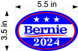 BERNIE car magnet Bernie Sanders President 2024 Magnetic Bumper Sticker 5.5"x3.5