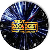 Best Zoologist in the Star Galaxy Space Kitchen Living room Wall Clock