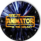 Best Animator in The Star Galaxy Wars Space Kitchen Living room Wall Clock