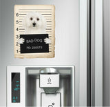Bichon Frise Mugshot Bad Dog Fridge refrigerator Car Magnet