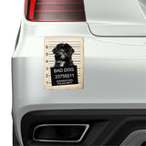 Lhasa Apso Mugshot Bad Dog Fridge refrigerator Car Magnet