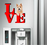 Norwich Terrier Love Park Cute Dog Fridge Refrigerator Car Magnet