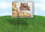 FALL FESTIVAL GOURDS Yard Sign with Stand LAWN SIGN