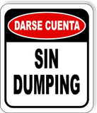 Sin Dumping Outdoor Aluminum Composite Sign