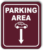 PARKING AREA DIRECTIONAL ARROW TRAIL 8 Variations Metal Aluminum composite sign