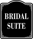 Bridal Suite BLACK  Aluminum Composite Sign