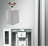 Greyhound with Glasses pocket Fridge Car Magnet Bumper Sticker App size 4"x7"