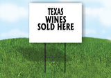 UTAH WINES SOLD HERE 18 in x 24 in Yard Sign Road Sign with Stand
