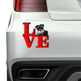 Miniature Schnauzer Love Park Cute Dog Fridge Refrigerator Car Magnet