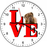 Bull Mastiff Park Cute Puppy Dog kitchen living room Wall Clock