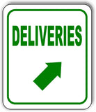 DELIVERIES DIRECTIONAL BLACK Arrow Variations Metal Aluminum composite sign