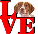 Brittany Dog Love Park Cute Dog Fridge Refrigerator Car Magnet