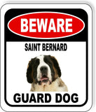 BEWARE SAINT BERNARD GUARD DOG Metal Aluminum Composite Sign