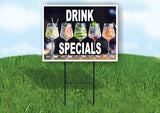 DRINK SPECIALS Yard Sign Road with Stand LAWN SIGN