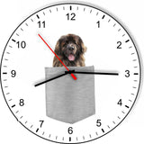 Leonberger In Your Pocket Dog kitchen living room Wall Clock