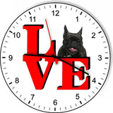 French Bulldog Cute Puppy Dog kitchen living room Wall Clock