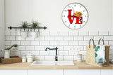 I Love Fried Chicken Love Park Funny Kitchen Living room Wall Clock