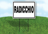 RADICCHIO BLACK BORDER Yard Sign with Stand LAWN SIGN