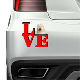 Old English Sheepdog Love Park Cute Dog Fridge Refrigerator Car Magnet