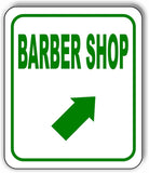 BARBER SHOP DIRECTIONAL GREEN 8 Arrow Variations Metal Aluminum composite sign