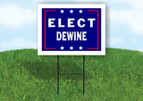 ELECT DEWINE  18 in x 24 in Yard Sign Road Sign with Stand