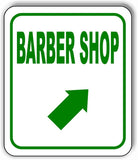 BARBER SHOP DIRECTIONAL GREEN 8 Arrow Variations Metal Aluminum composite sign