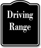 Driving Range Golf Course BLACK Aluminum Composite Sign
