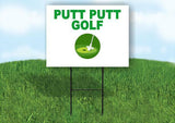 PUTT PUTT GOLF Yard Sign with Stand LAWN SIGN