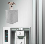 Greyhound with Glasses pocket Fridge Car Magnet Bumper Sticker App size 4"x7"