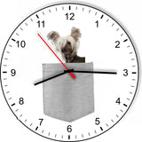 Chinese Crested In Your Pocket Puppy Dog kitchen living room Wall Clock