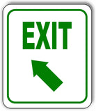 EXIT DIRECTIONAL GREEN 8 Arrow Variations Metal Aluminum composite sign