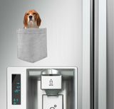 Beagle Dog in pocket Fridge Car Magnet Bumper Sticker App size 4"x7"