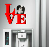 Japanese Chin Dog Love Park Dog Fridge Refrigerator Car Magnet