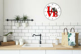 Affenpinscher Love Park Cute Puppy Dog battery kitchen living room Wall Clock
