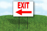 EXIT LEFT ARROW RED PARKING LOT Yard Sign ROAD SIGN with stand