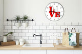 I Love Milk Love Park Funny Kitchen Living room Wall Clock