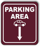 PARKING AREA DIRECTIONAL ARROW TRAIL 8 Variations Metal Aluminum composite sign
