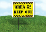 AREA 52 Yard Sign Road with Stand LAWN SIGN