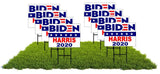 8 Pack BIDEN HARRIS 2020 JOE KAMALA BIDEN POLITICAL Yard Sign ROAD SIGN w stands