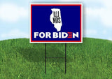 ILLINOIS FOR BIDEN Yard Sign with Stand LAWN SIGN