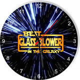 Best Glassblower Star Galaxy Wars Space Kitchen Living room Wall Clock